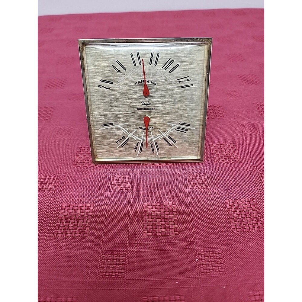 Vintage Taylor Desk Top  Humidiguide Thermometer Hygrometer MCM Modern
